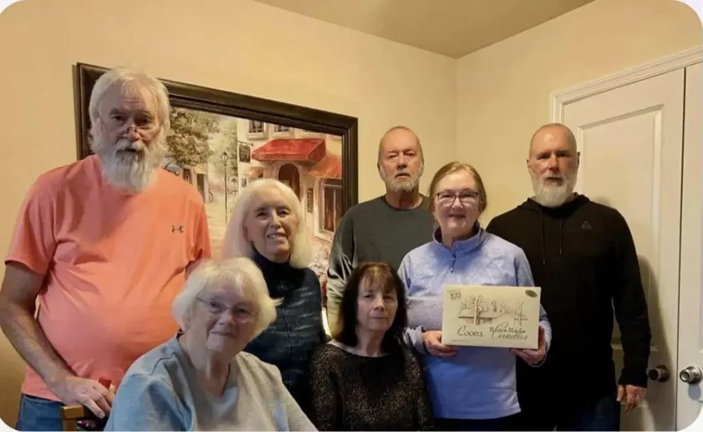 Five generations of the Coons family making handmade candy